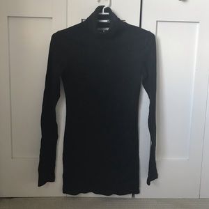 Oak + Fort Black Turtleneck Bodycon Dress